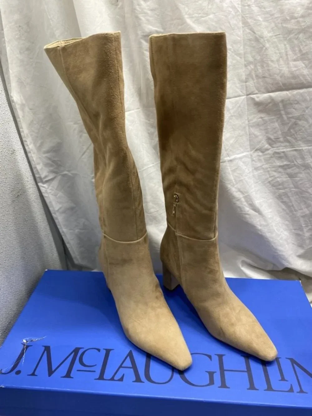 NEW J.McLaughlin Eden Tall Boots Sand Suede US W7